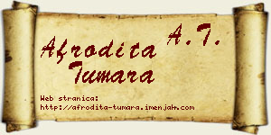 Afrodita Tumara vizit kartica